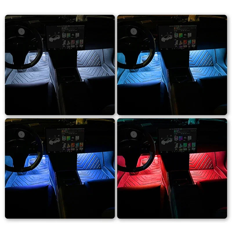 Led d'ambiance USB pour voiture - intérieur premium